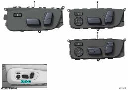 Bouton réglage siège conducteur diagram for BMW X5 G05 40iX