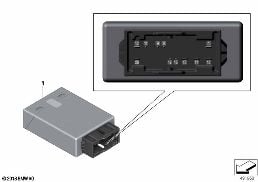 CONTROL UNIT ANTI-SLIDE RAIL diagram for BMW 3 Series G21 Touring LCI 330dX