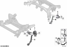 HEADLIGHT VERTICAL AIM CONTROL SENSOR diagram for BMW X3 G01 30iX