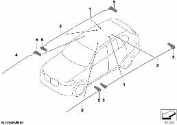 FIBER-OPTIC CONDUC.F.PANORAMA GLASS ROOF diagram for BMW X7 G07 LCI 40dX