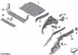 FLOOR PANEL TRUNK/WHEEL HOUSING REAR
