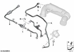 Tankonluchingventil diagram for BMW X2 F39 28iX