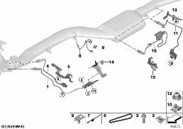 Kirli hava sezicisi / Sonda NOX / SCR diagram for BMW X6 F16 30dX