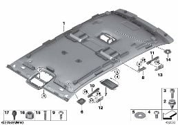 Pavillon diagram for BMW Rolls-Royce Phantom RR11 Phantom