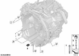 Bevestiging / Ophanging diagram for BMW X1 F48 LCI 20dX