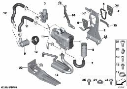 AUXILIARY HEATING diagram for BMW X7 G07 LCI M60iX