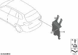 Fixation Power Control Unit PCU/BCU diagram for BMW X5 G05 40iX