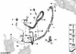 Трубопроводы хладагента diagram for BMW X5 G05 30iX