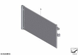 CONDENSER AIR CONDITIONING diagram for BMW X7 G07 LCI M60iX