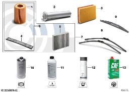 ENGINE OIL / MAINTENANCE SERVICE diagram for BMW X6 E71 30dX
