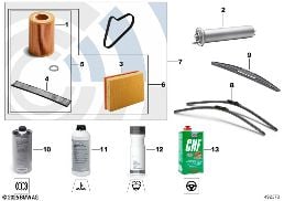 Serviço mudança óleo motor / inspeção diagram for BMW MINI Clubman R55 Cooper d