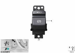 Interrupteur frein de stationnement diagram for BMW Rolls-Royce Cullinan RR31 Cullinan