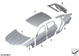 OUTER PANELS diagram for BMW X6 M F96 X6 M