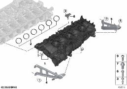 INTAKE SYSTEM-CHARGE AIR COOLER diagram for BMW 5 Series G30 LCI 545eX