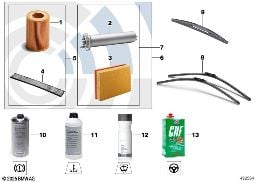 ENGINE OIL / MAINTENANCE SERVICE diagram for BMW X5 E53 3.0d