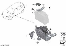 DUAL STORAGE MOUNTED PARTS diagram for BMW X7 G07 40dX