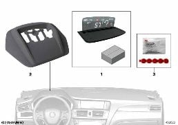 BMW Head-Up Screen fab.çıkışlı nav.için diagram for BMW X3 F25 28iX