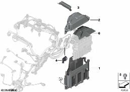 CONTROL UNIT BOX diagram for BMW X1 F48 LCI 18dX