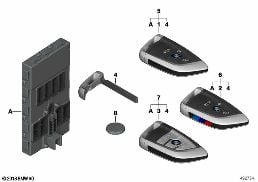 Telemando radio diagram for BMW X6 F16 35iX