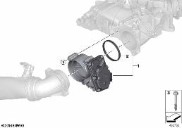THROTTLE HOUSING ASSY diagram for BMW 4 Series G26 Gran Coupé M440i