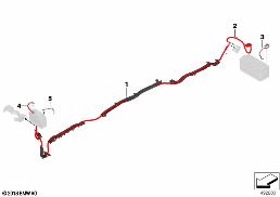 BATTERY CABLE/EARTH CABLE diagram for BMW Z4 G29 30i