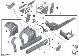 WHEELHOUSE/ENGINE SUPPORT