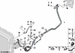 Conduites de réfrigérant diagram for BMW Rolls-Royce Cullinan RR31 Cullinan