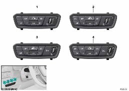 Ovládací panel světlo diagram for BMW 8 Series G14 Cabrio M850iX