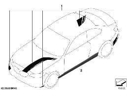 Competition 랩핑 diagram for BMW 2 Series F87 M2 M2