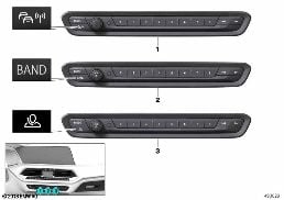 OPERATING UNIT AUDIO diagram for BMW 3 Series G20 Sedan 320d