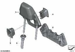 SEAT, FRONT, HEAD RESTRAINT diagram for BMW 1 Series F40 120dX