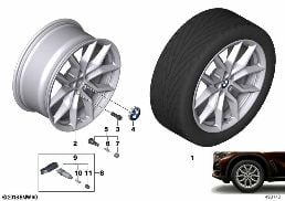 BMW кол.с л/с диск.V-обр.спицы 734 - 19