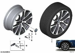 BMW кол.с л/с диск.V-обр.спицы 738 - 20