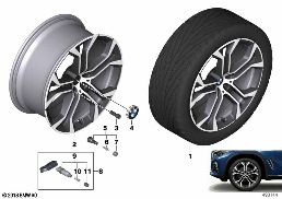 BMW л/с диск с Y-обр.спицами 744 - 21