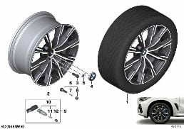 BMW л/с диск звездообр.спицы 740M - 20