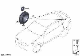 SINGLE PARTS, SPEAKER, D-PILLAR diagram for BMW X4 G02 30iX