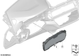 INSTRUMENT CLUSTER, HIGH diagram for BMW 5 Series G30 530eX