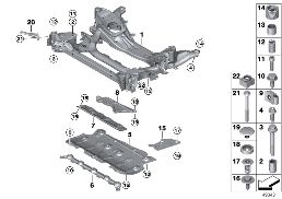 FRONT AXLE SUPPORT, 4-WHEEL