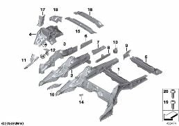 REAR WHEELHOUSE/FLOOR PARTS