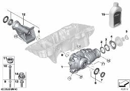 FINAL DRIVE (FRONT AXLE) diagram for BMW 3 Series G20 Sedan 330dX