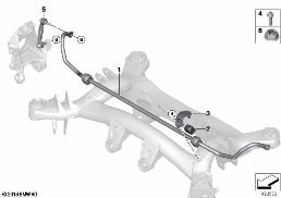 STABILIZER, REAR diagram for BMW 4 Series G22 Coupé LCI 420d