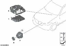 Night Vision diagram for BMW X5 M F95 X5 M
