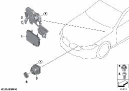 NIGHT VISION CAMERA diagram for BMW 8 Series G14 Convertible 840dX