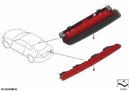 THIRD STOPLAMP diagram for BMW 2 Series F22 LCI 230i
