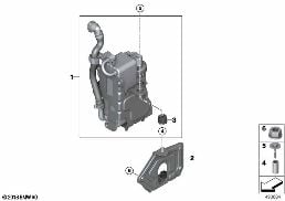 Конденсатор кондиционера diagram for BMW X5 G05 30iX