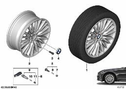 BMW LA WHEEL DOUBLE SPOKE 771 - 17