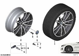 BMW LA WHEEL V-SPOKE 780 - 18