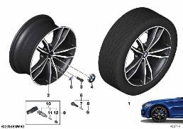 BMW LA WHEEL DOUBLE SPOKE 791M - 19