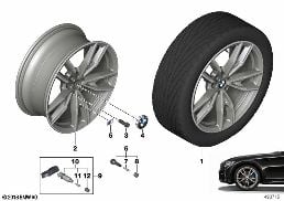 BMW LA WHEEL DOUBLE SPOKE 792M - 19