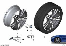 BMW LA WHEEL DOUBLE SPOKE 793I - 19